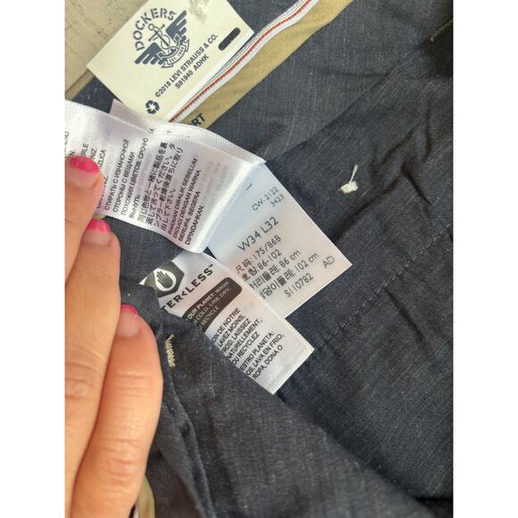 Dockers Men's Dark Pebble Signature Khakis Straight Fit Versatile Pants Size 34 - Picture 6 of 6